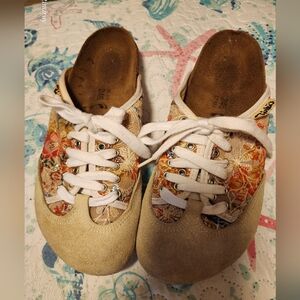 Birkenstock Floral White Sneakers RARE!